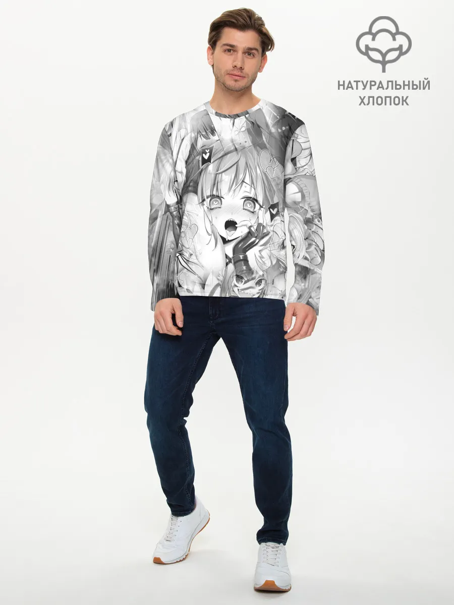 Мужской лонгслив базовый / Full Dive RPG Manga