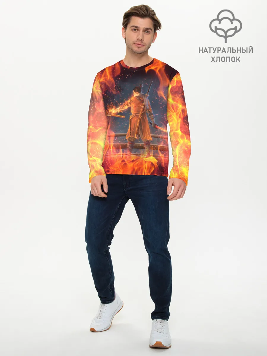 Мужской лонгслив базовый / Warrior | Sekiro shadows die twice