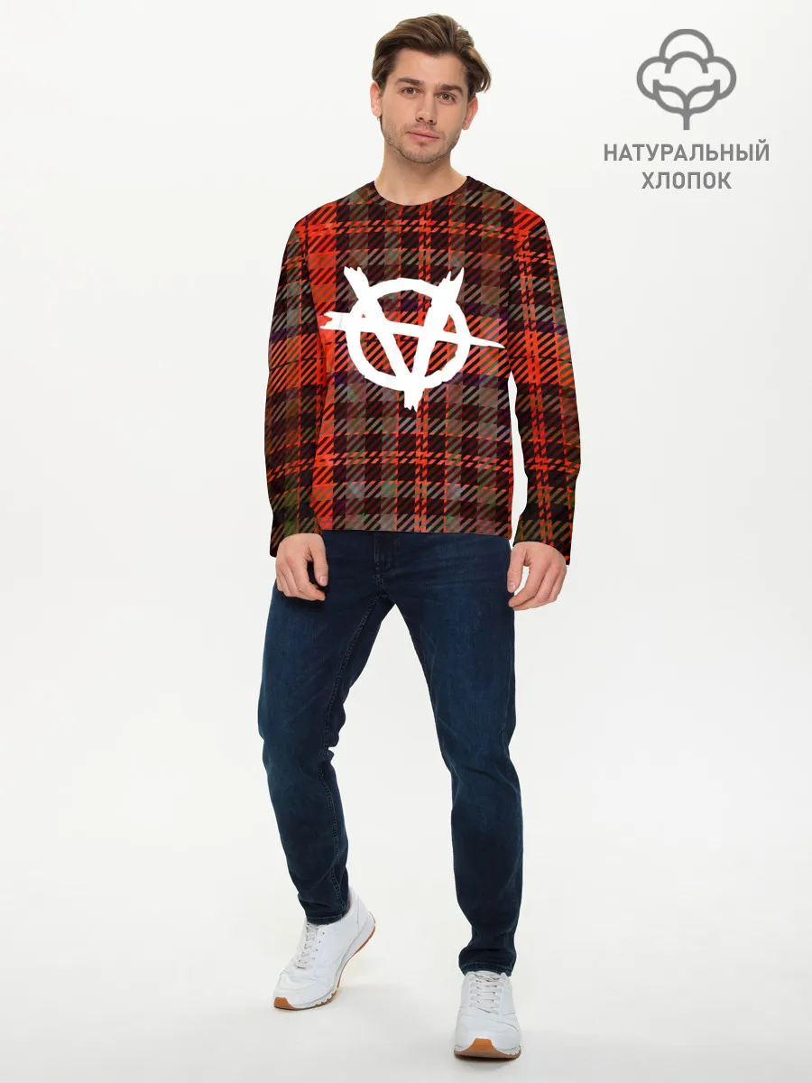 Мужской лонгслив базовый / Анархия | Anarchy