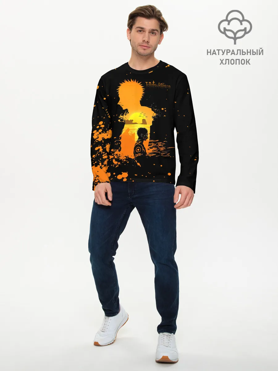 Мужской лонгслив базовый / Рёмен Сукуна Магическая битва