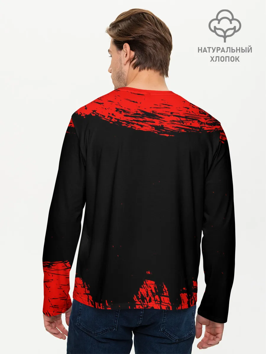 Мужской лонгслив базовый / Годжо Сатору Магическая битва