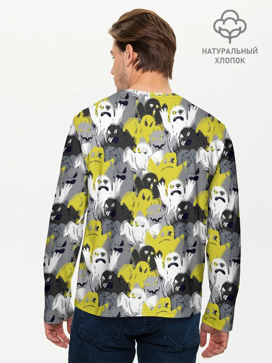 Мужской лонгслив базовый / Привидения
