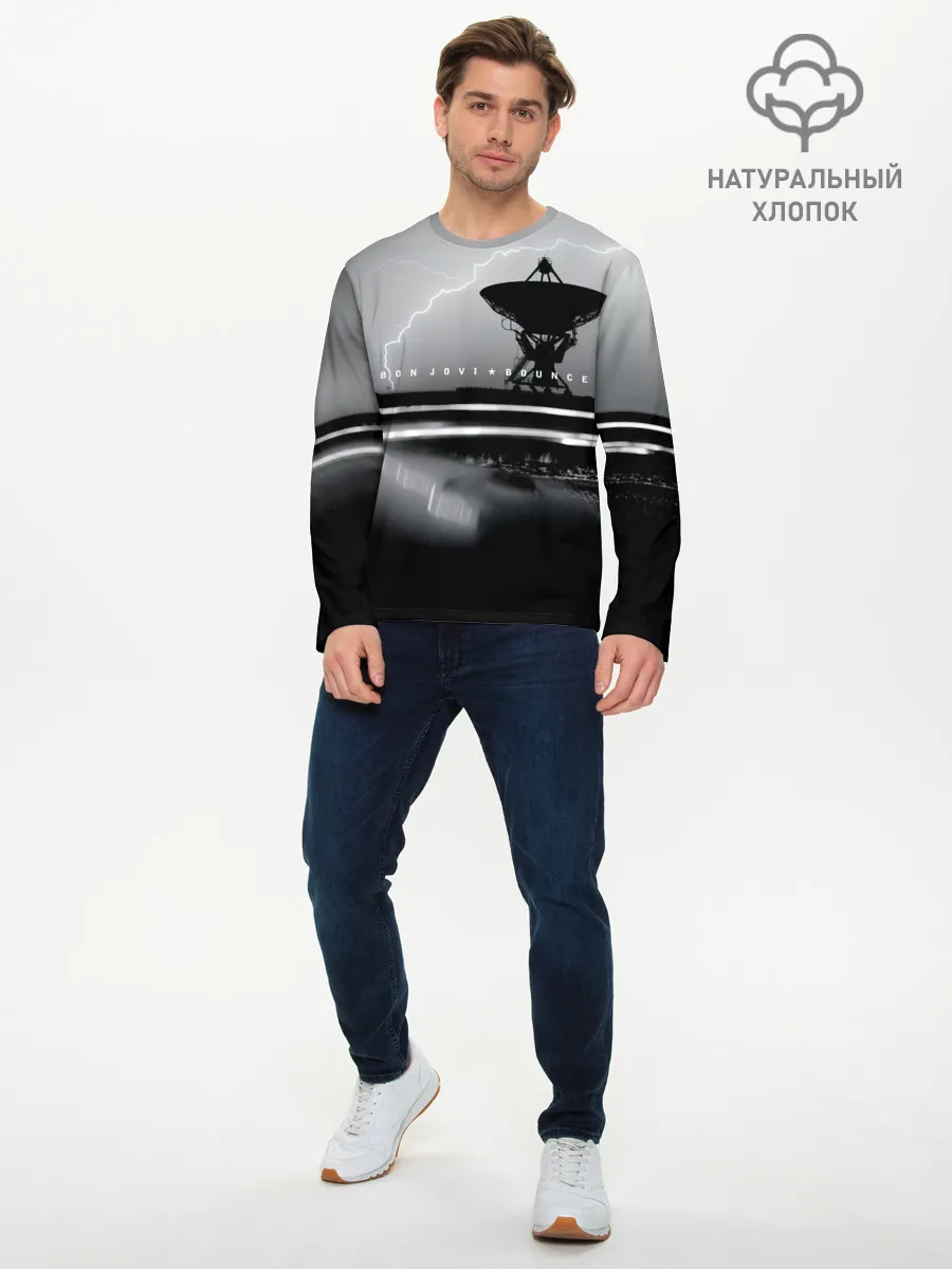 Мужской лонгслив базовый / Bounce - Bon Jovi