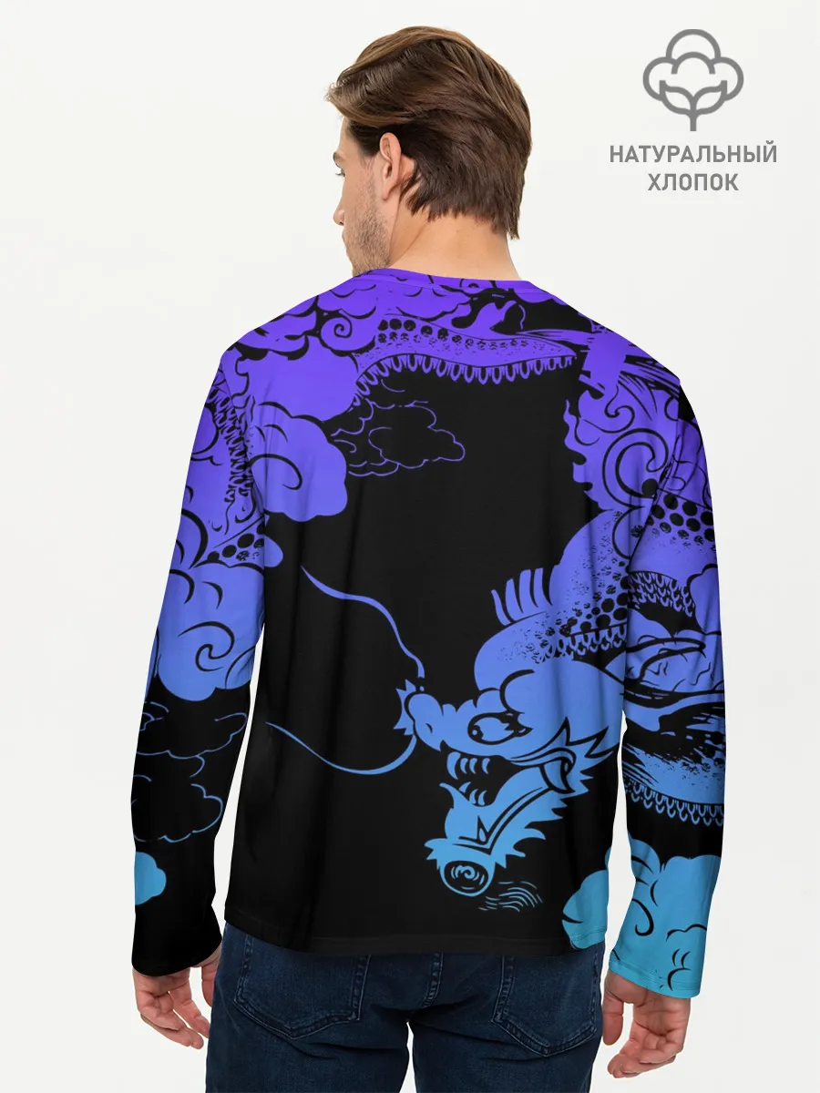Мужской лонгслив базовый / Дракон | Dragon