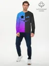 Мужской лонгслив базовый / Gradient emoji