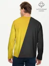 Мужской лонгслив базовый / Yellow and Black Emoji