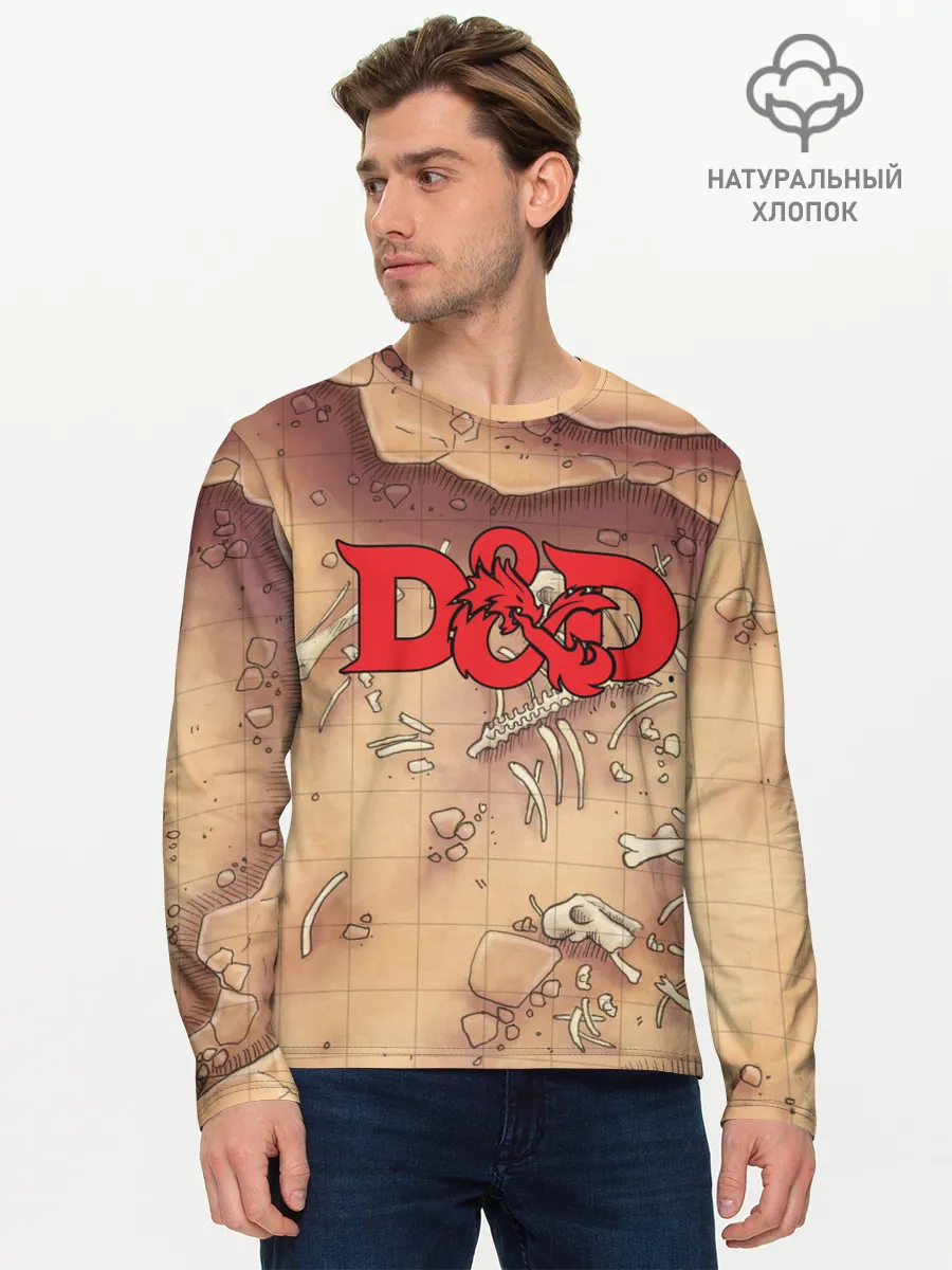 Мужской лонгслив базовый / Dungeons and Dragons | D&D