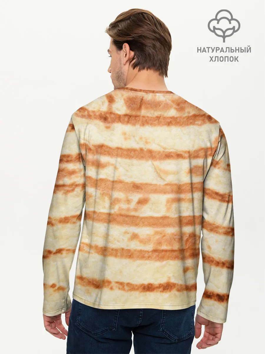 Мужской лонгслив базовый / ЛАВАШ | ТОНКИЙ ПЛОСКИЙ ХЛЕБ