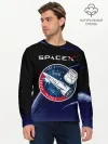 Мужской лонгслив базовый / Space X
