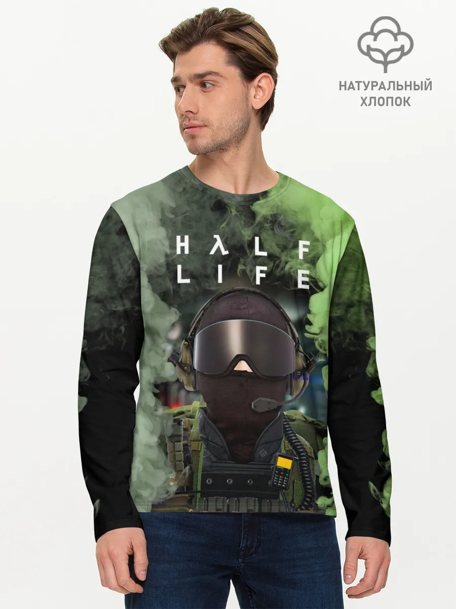 Мужской лонгслив базовый / Opposing Force | Half-Life