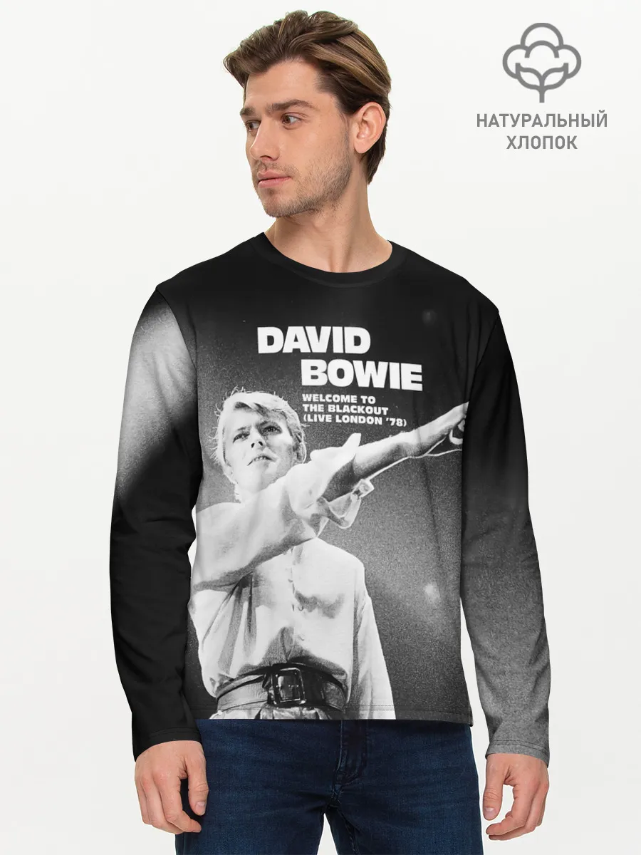Мужской лонгслив базовый / Welcome to the Blackout - David Bowie