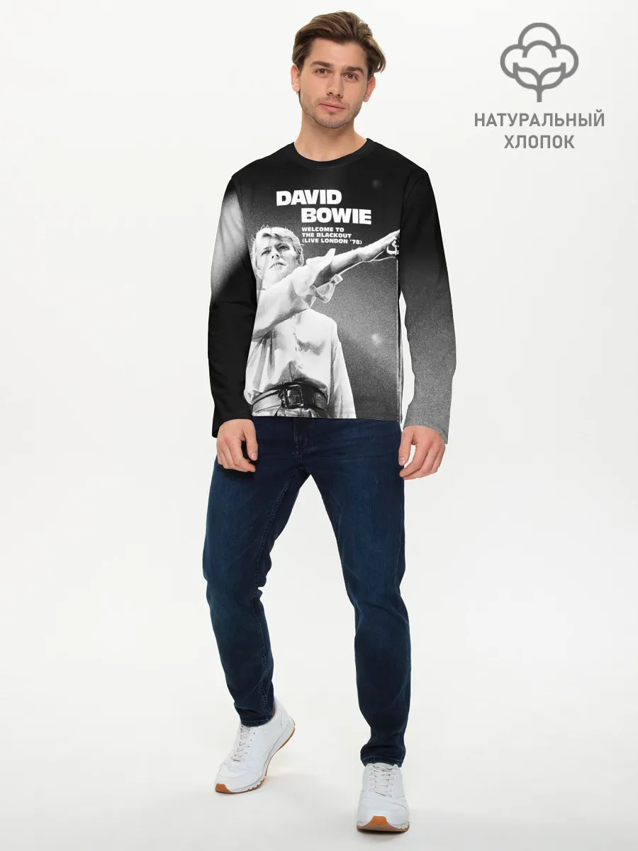 Мужской лонгслив базовый / Welcome to the Blackout - David Bowie
