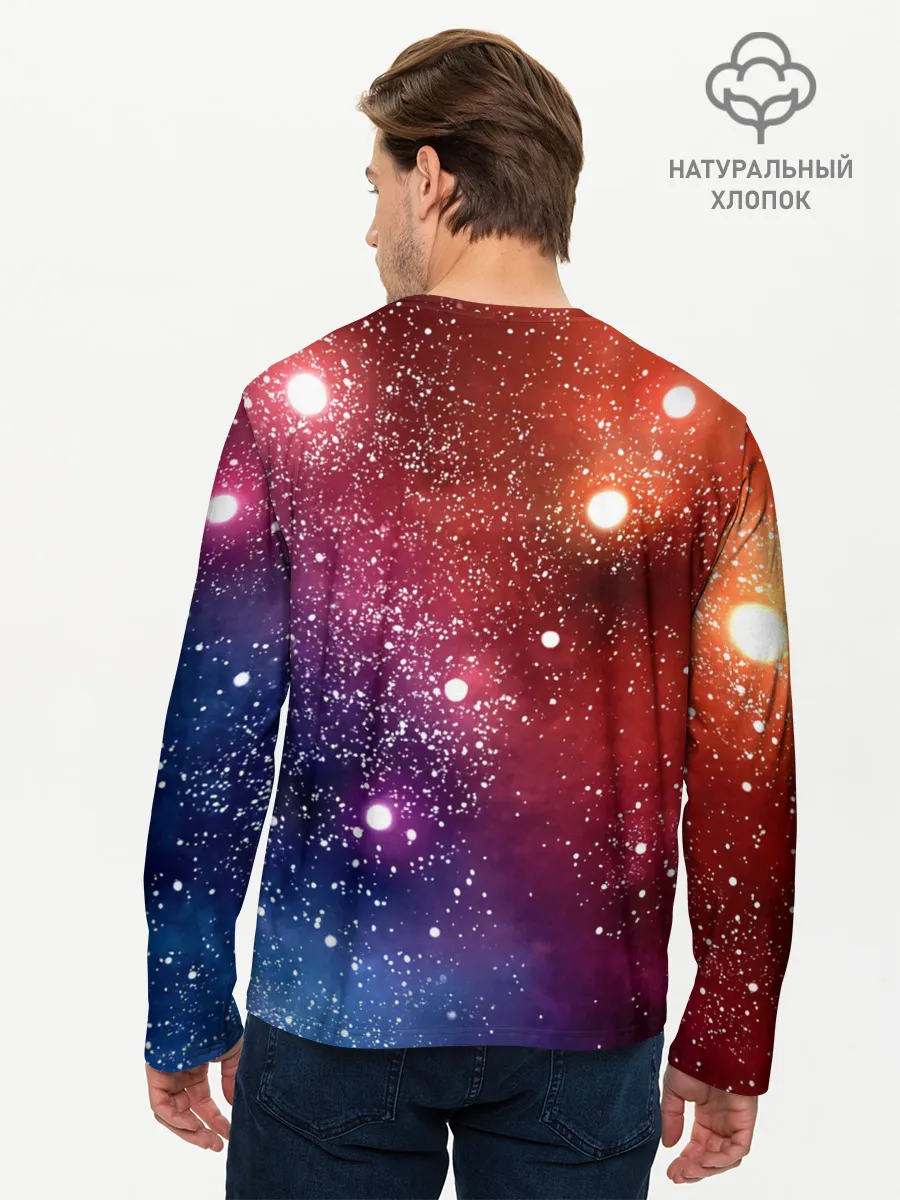 Мужской лонгслив базовый / Space X