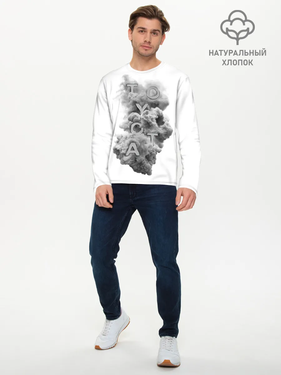 Мужской лонгслив базовый / TOYOTA SMOKE