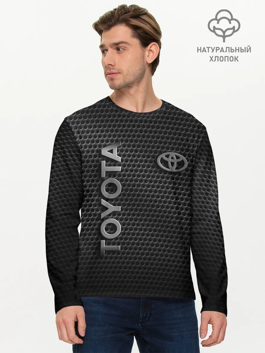Мужской лонгслив базовый / TOYOTA STEEL HONEYCOMBS