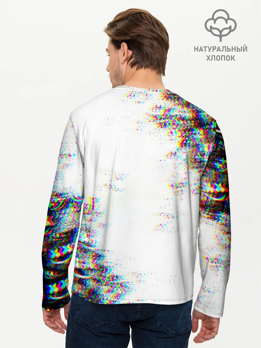 Мужской лонгслив базовый / MARSHMELLOW GLITCH