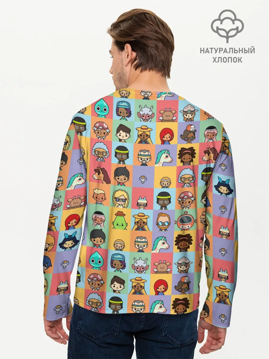 Мужской лонгслив базовый / Toca Life Worl