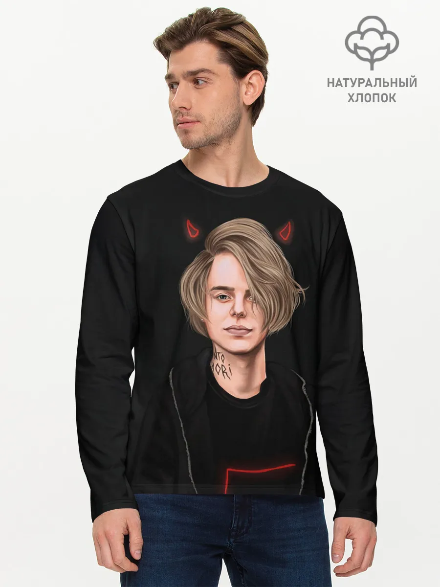 Мужской лонгслив базовый / Devil Pharaoh