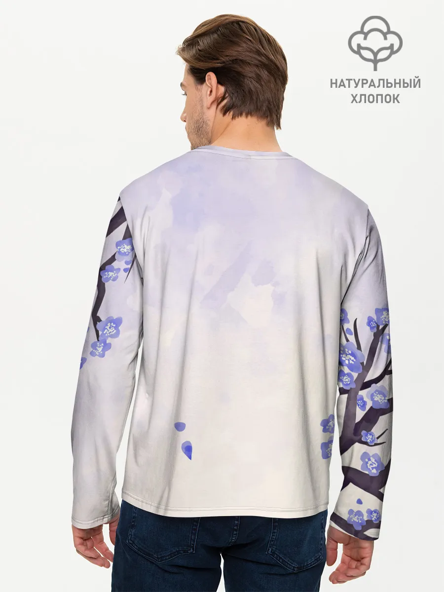 Мужской лонгслив базовый / Годжо Сатору Магическая битва