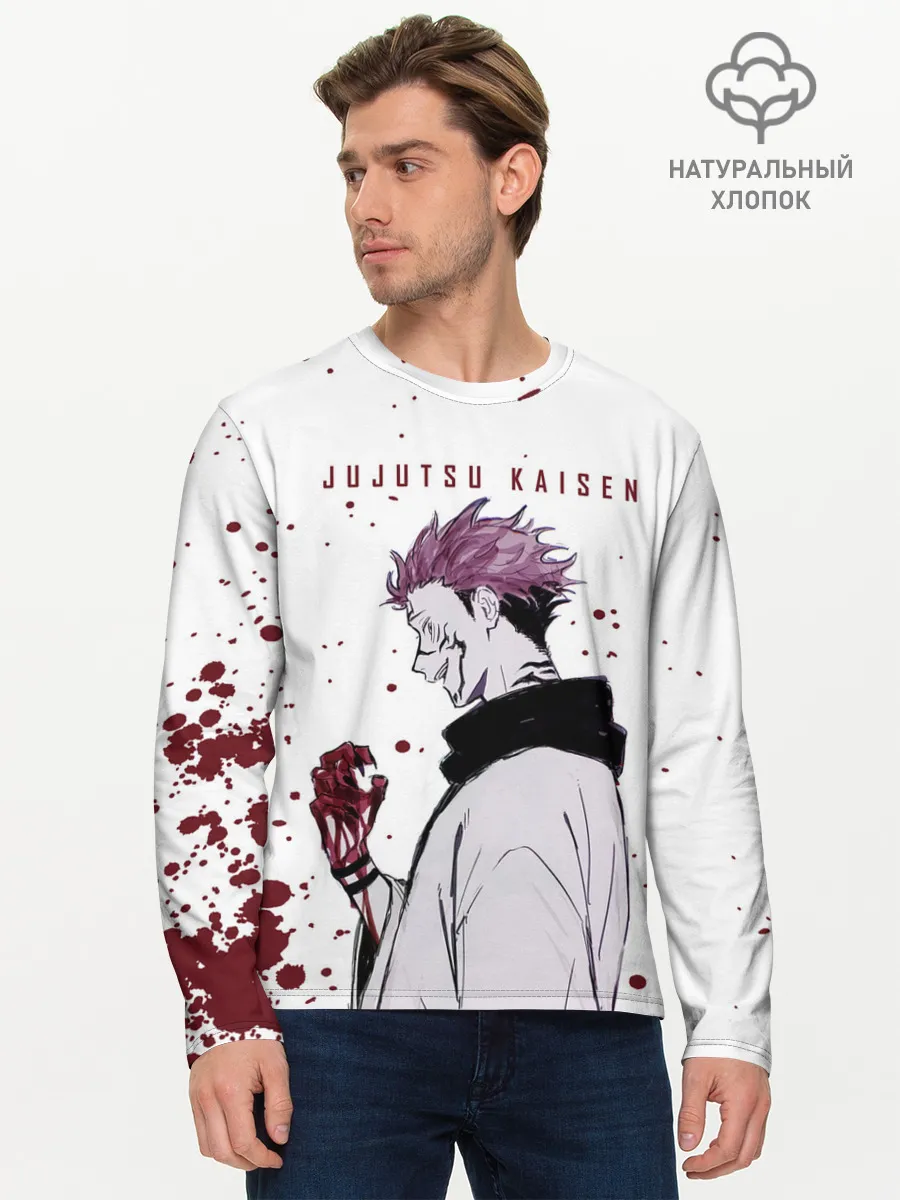 Мужской лонгслив базовый / Ryomen Sukuna Jujutsu Kaisen