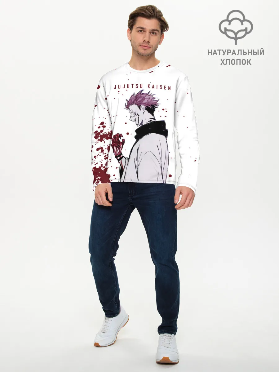 Мужской лонгслив базовый / Ryomen Sukuna Jujutsu Kaisen