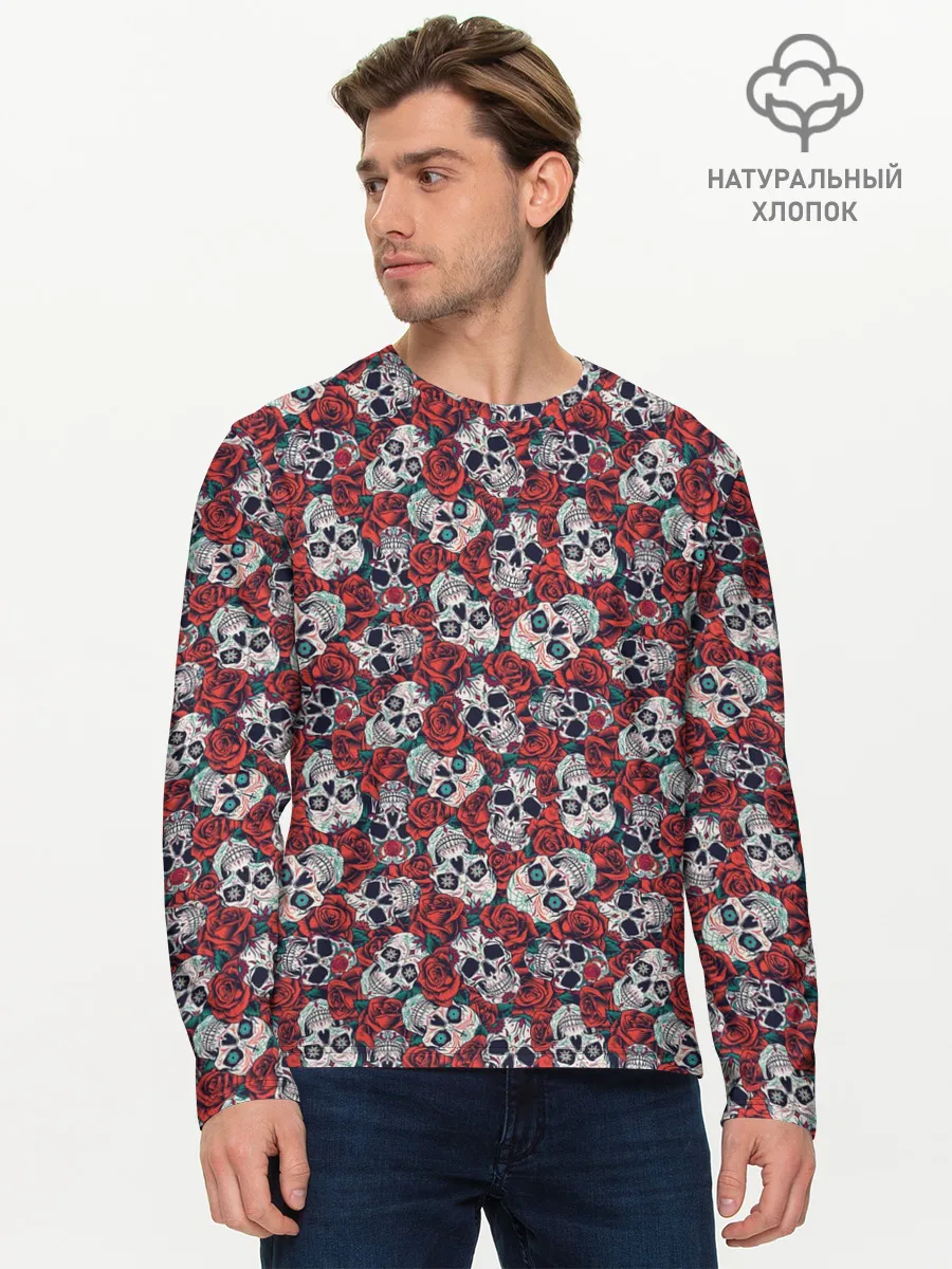 Мужской лонгслив базовый / Хэллоуин