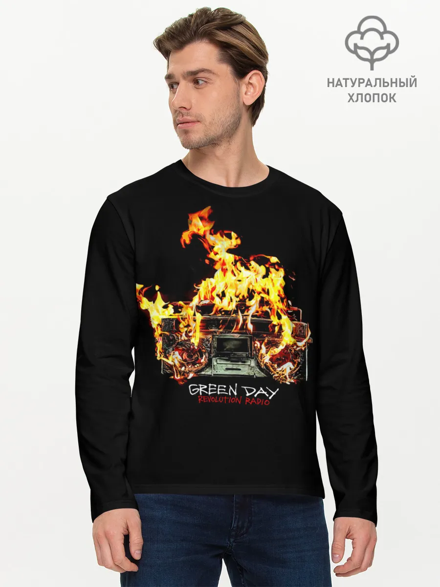 Мужской лонгслив базовый / Revolution Radio Green Day