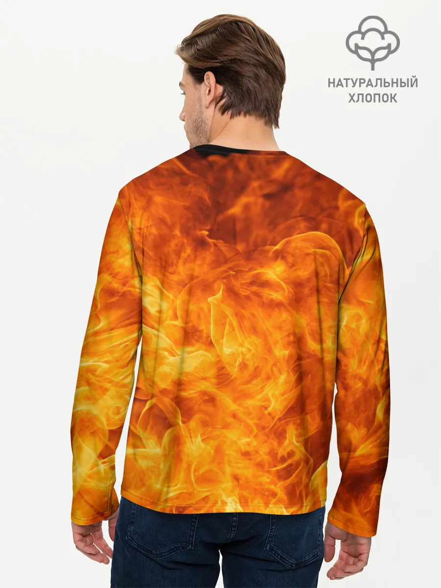 Мужской лонгслив базовый / Японский дракон | Japanese Dragon