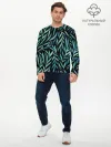 Мужской лонгслив базовый / Растительный орнамент