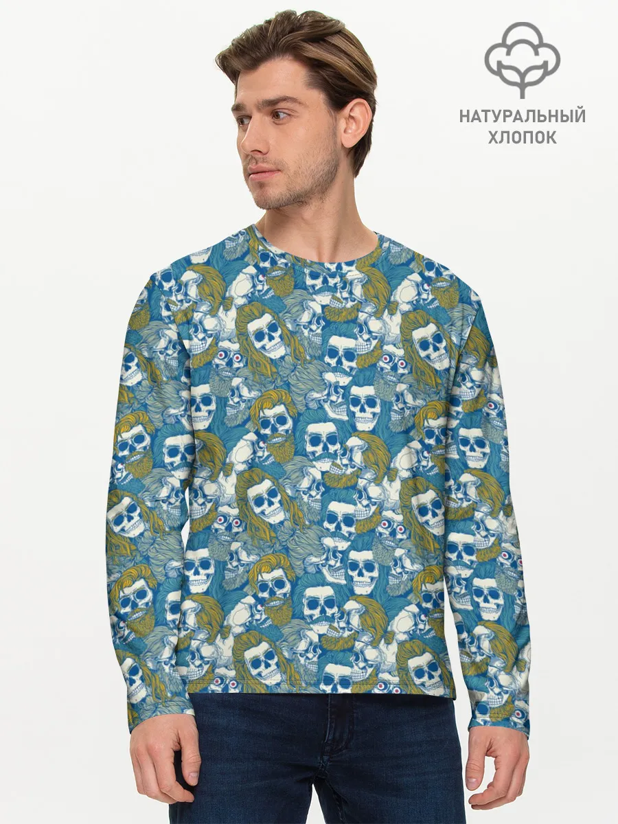 Мужской лонгслив базовый / Стильные Мертвецы