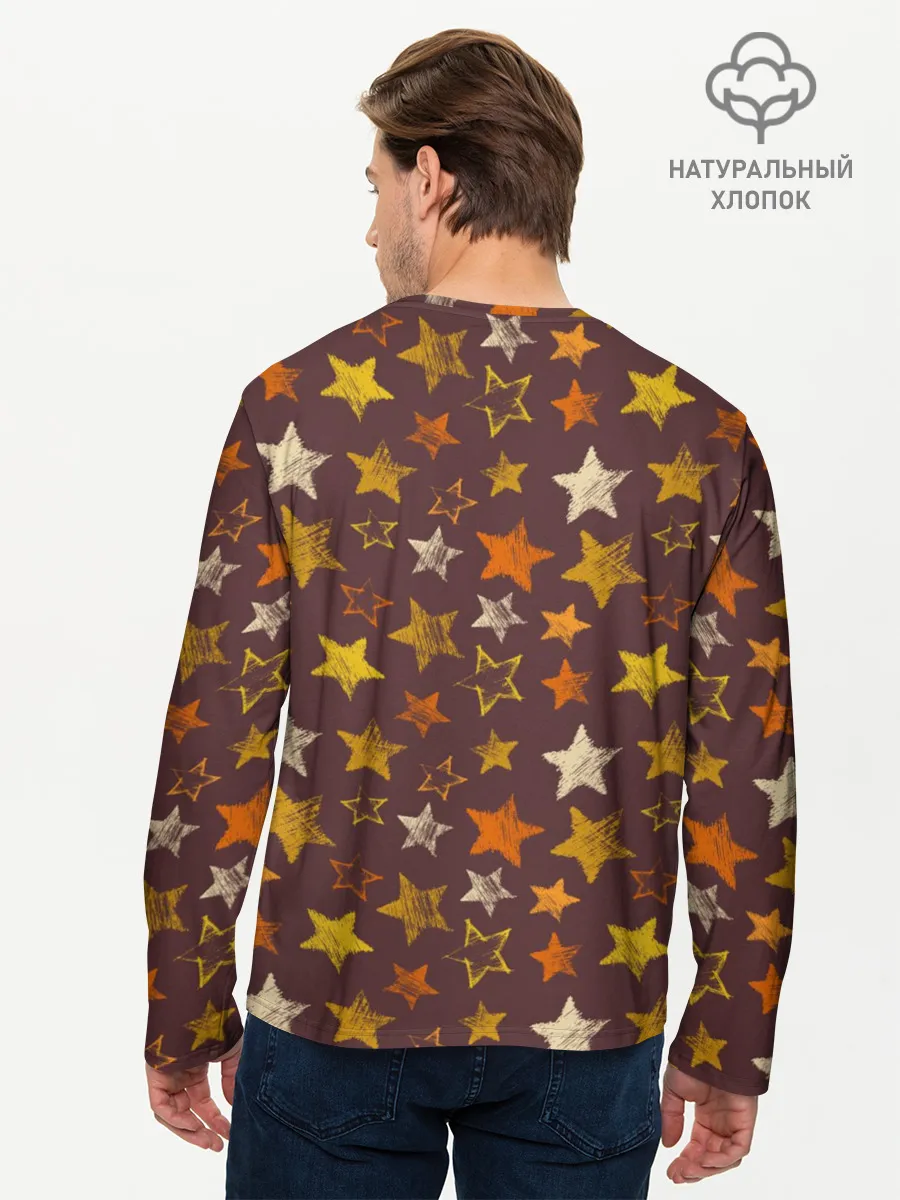 Мужской лонгслив базовый / Череп-тыква