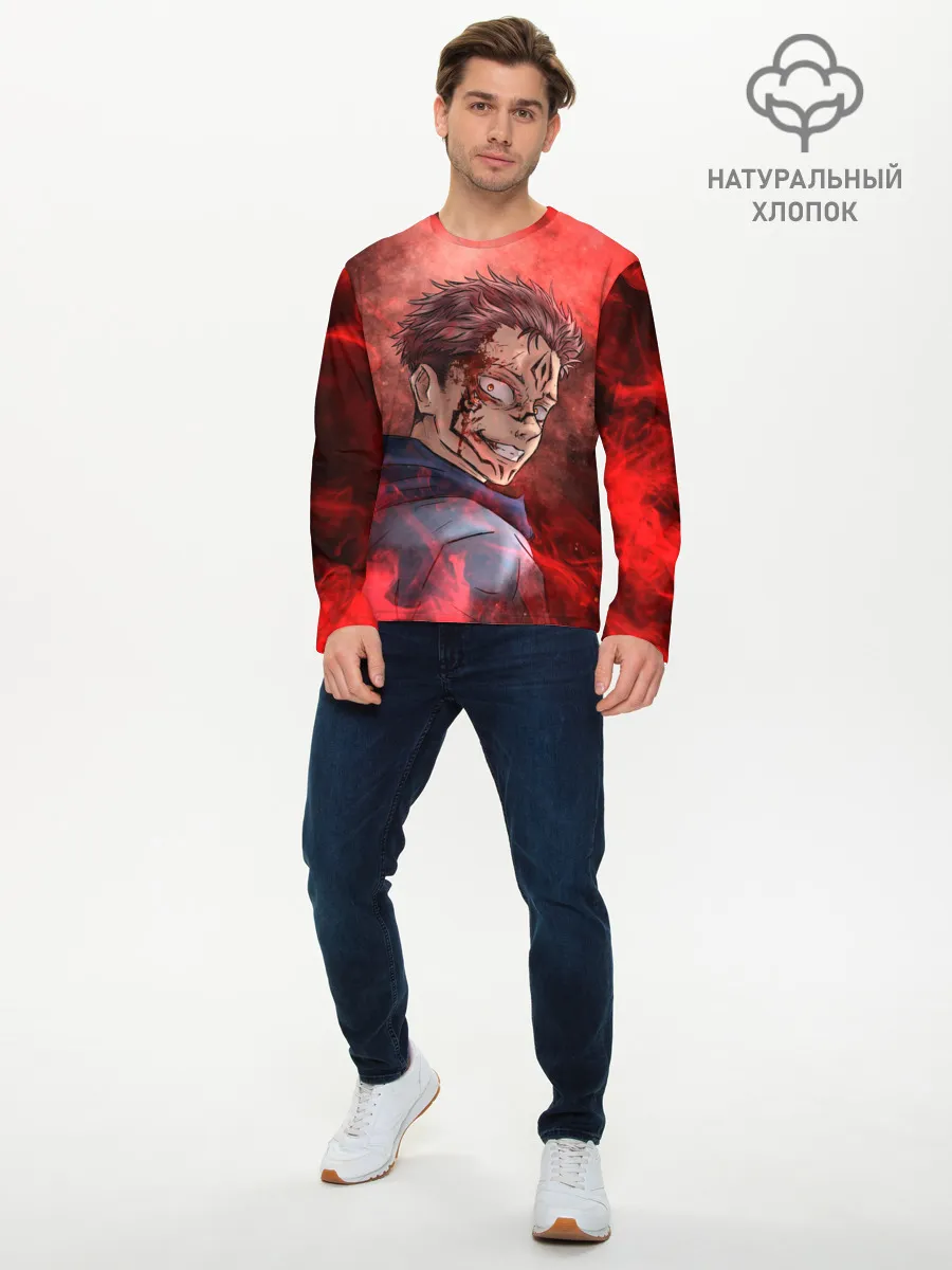 Мужской лонгслив базовый / Itadori Yuji | Магическая битва