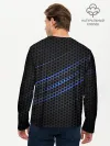 Мужской лонгслив базовый / СТАЛЬНАЯ СЕТКА НЕОН | STEEL MESH NEON