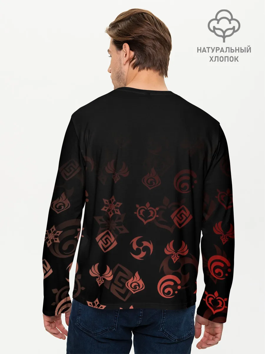 Мужской лонгслив базовый / Кли, Genshin Impact