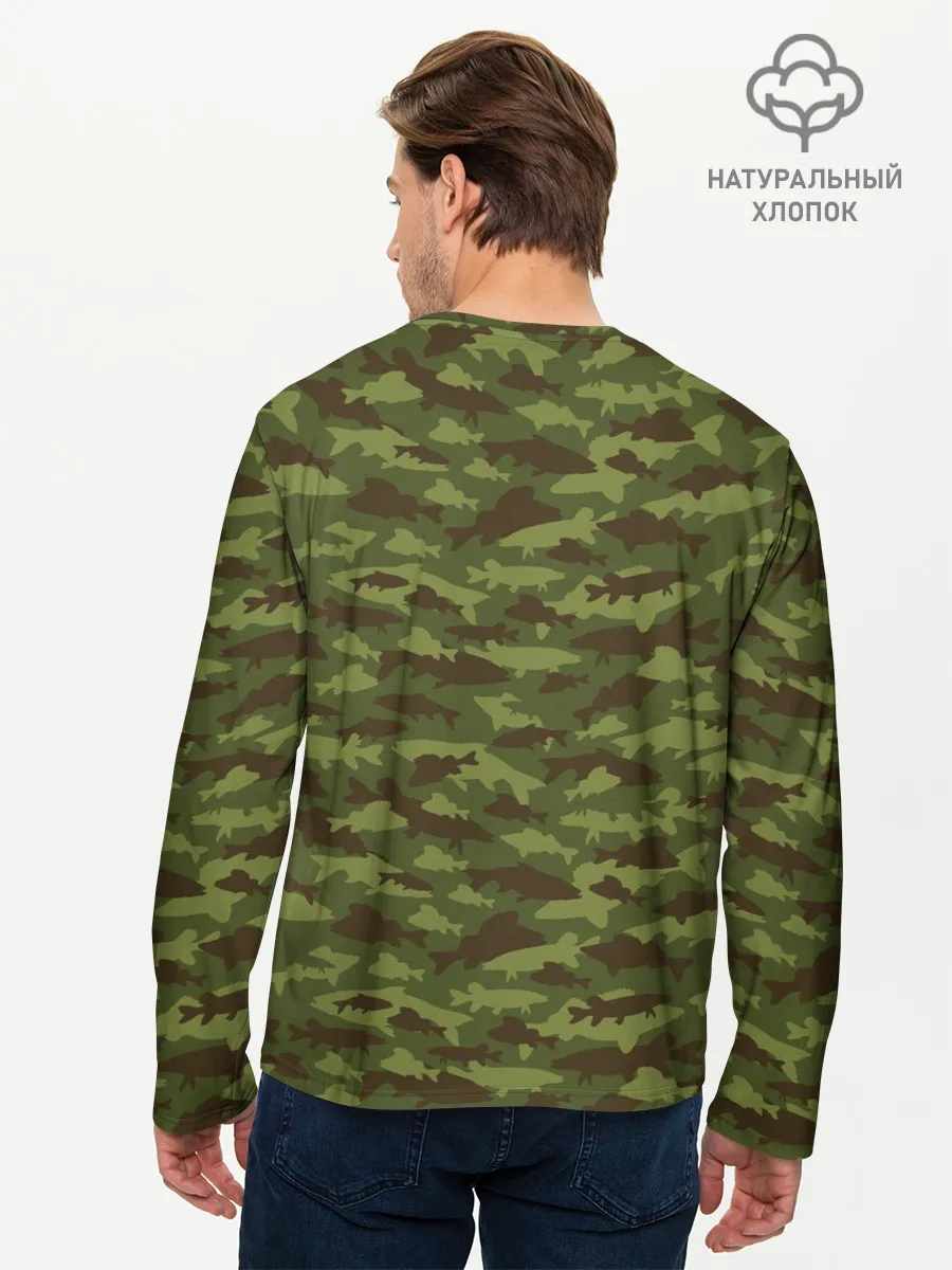 Мужской лонгслив базовый / Рыбак