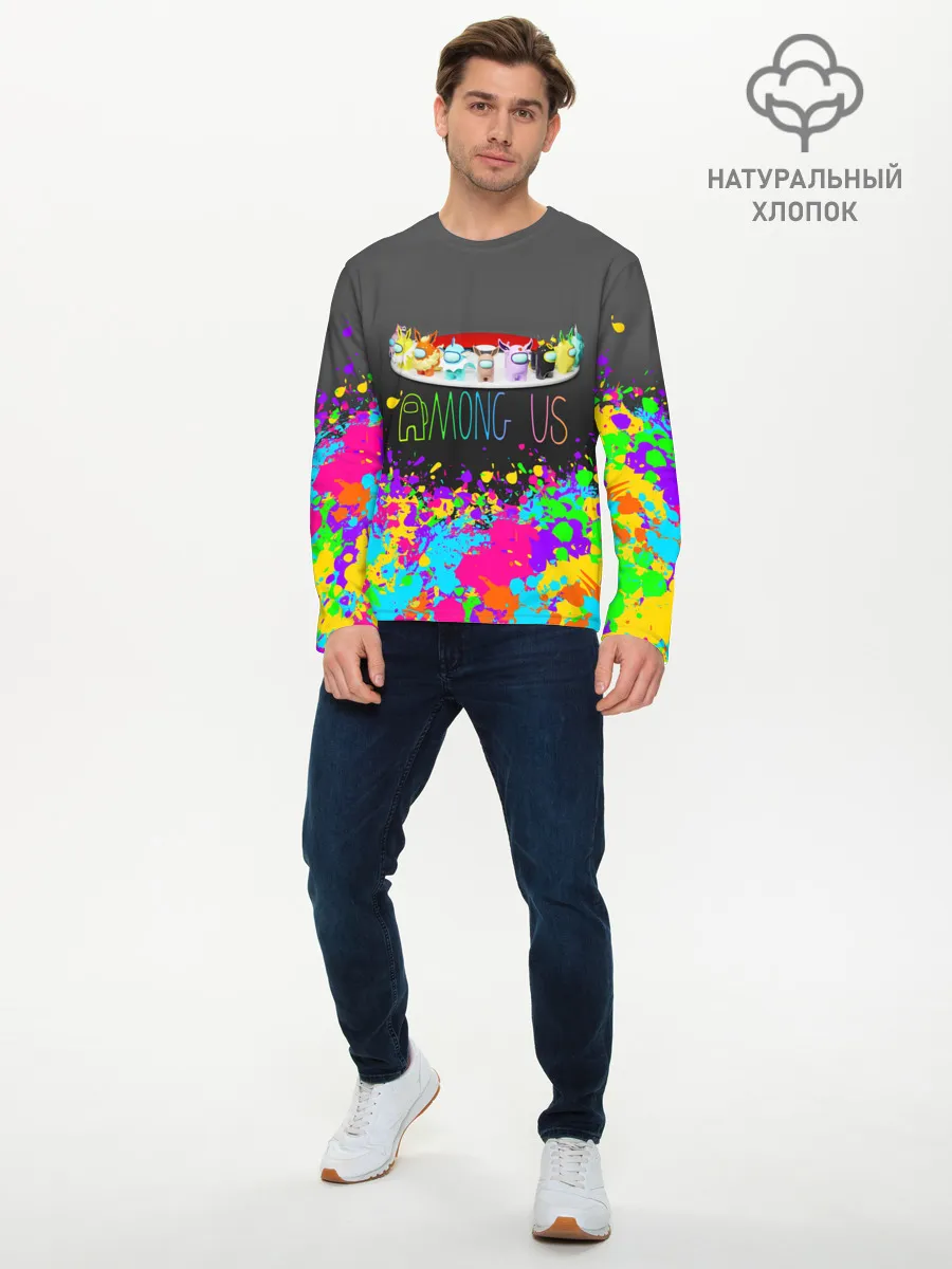 Мужской лонгслив базовый / Among Us | Pokemon | Покемон