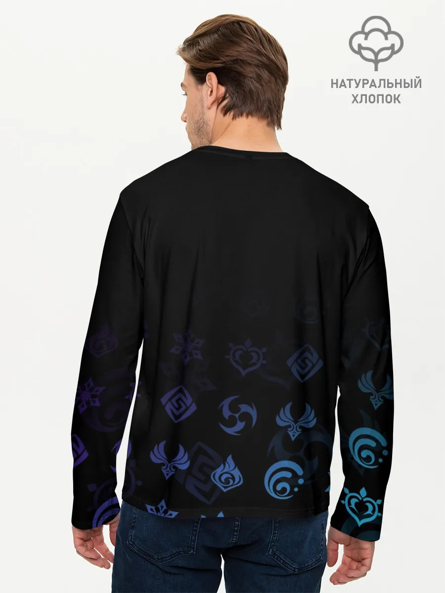 Мужской лонгслив базовый / Чжун Юнь / Genshin Impact