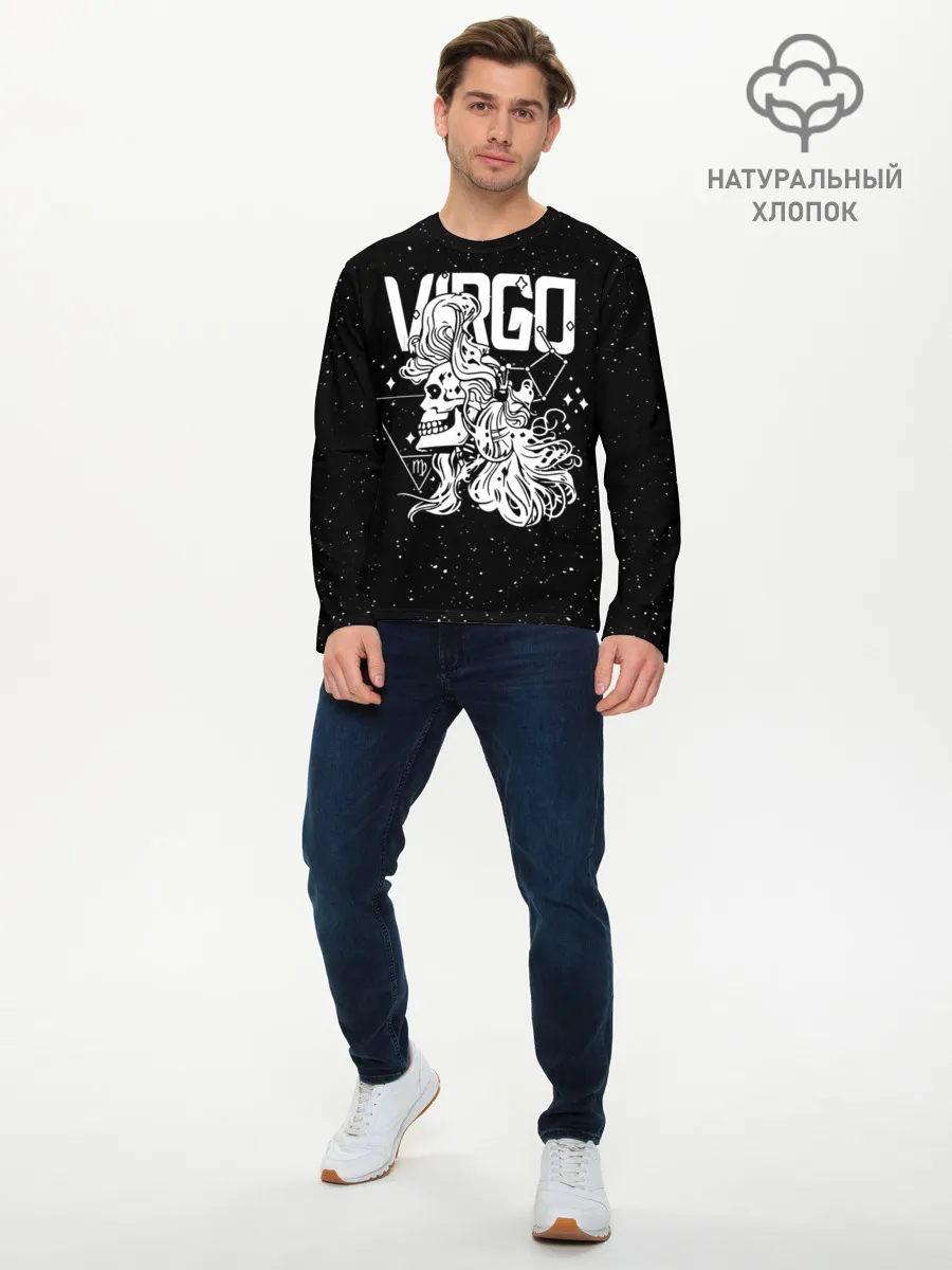 Мужской лонгслив базовый / Dark Virgo