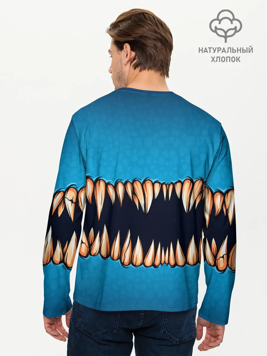 Мужской лонгслив базовый / Зубастая коллекция