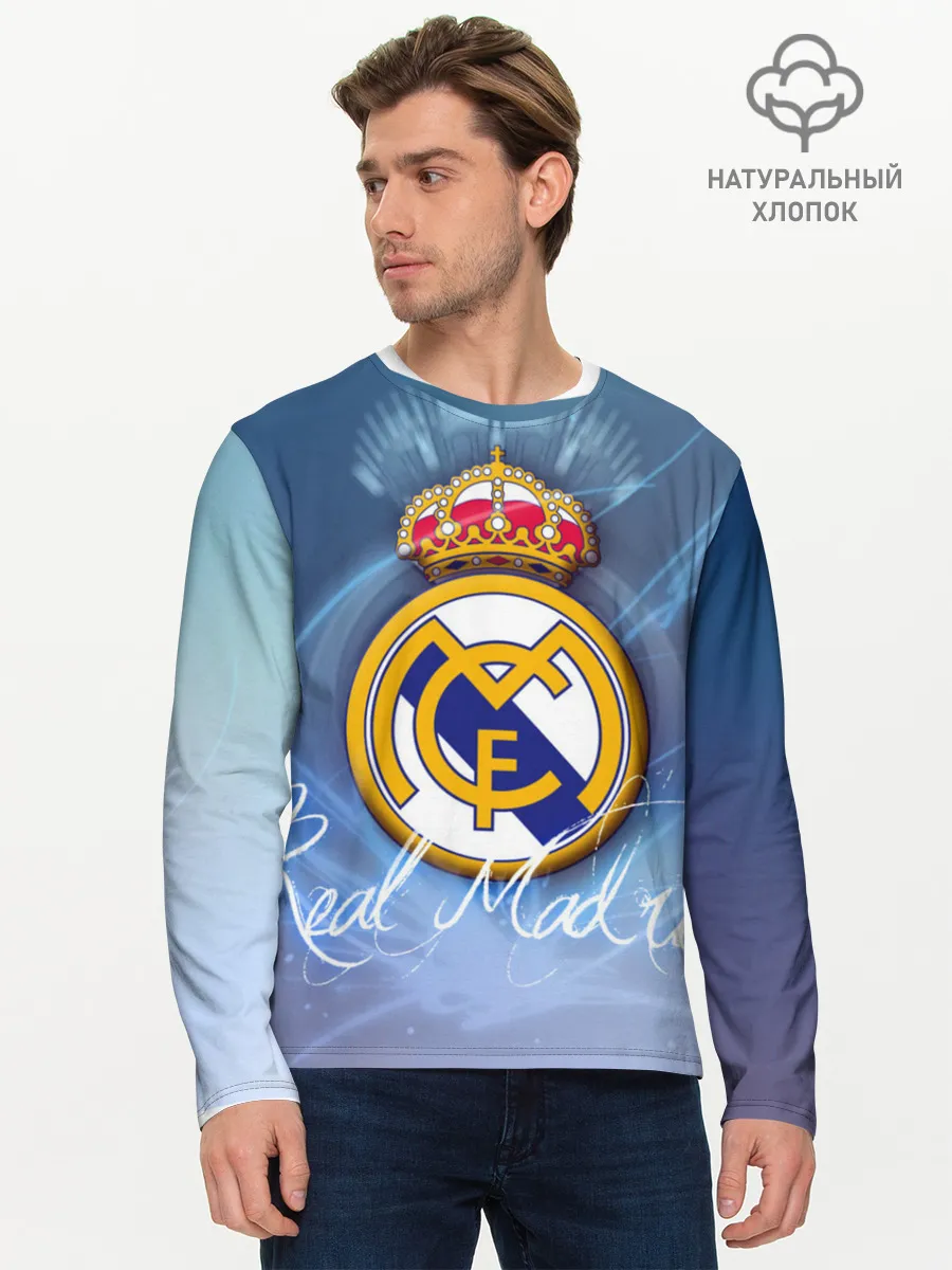 Мужской лонгслив базовый / FC РЕАЛ МАДРИД