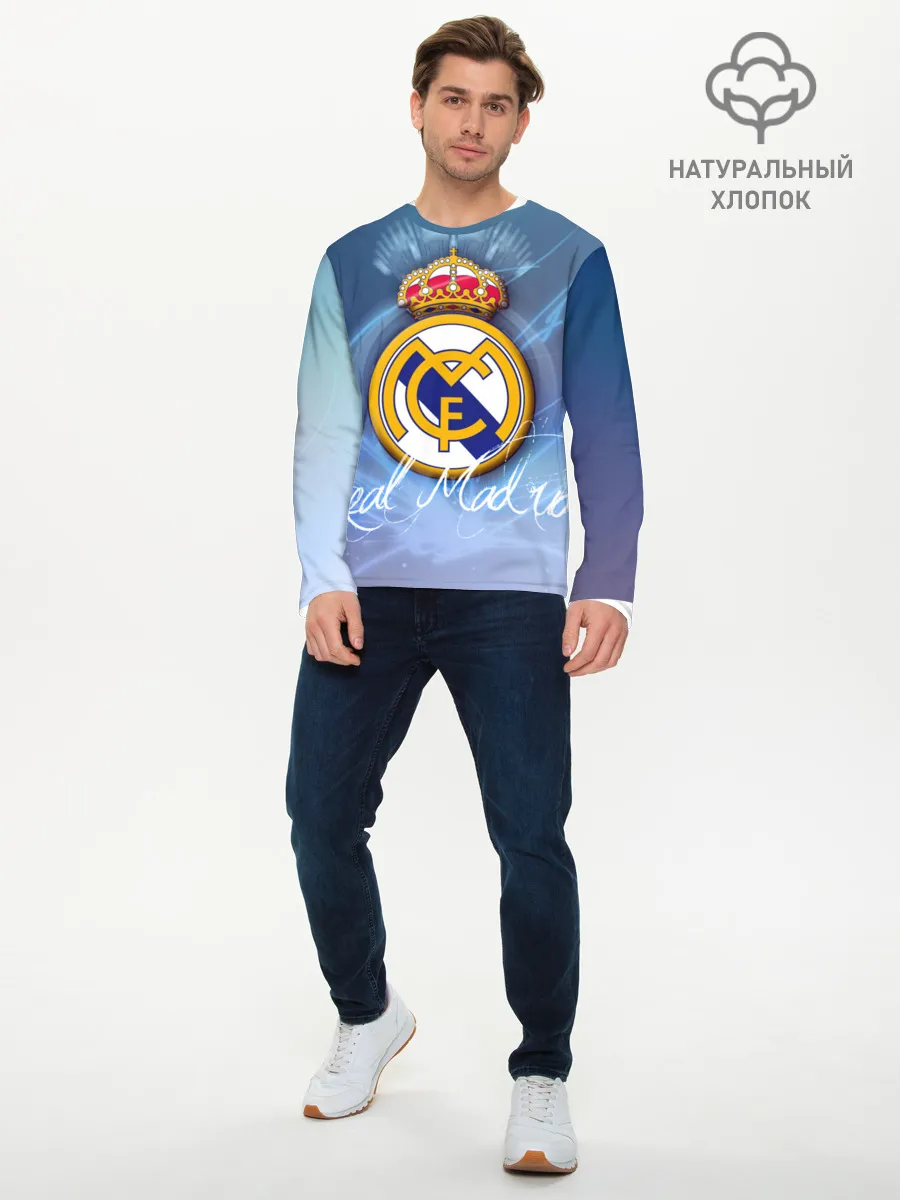 Мужской лонгслив базовый / FC РЕАЛ МАДРИД