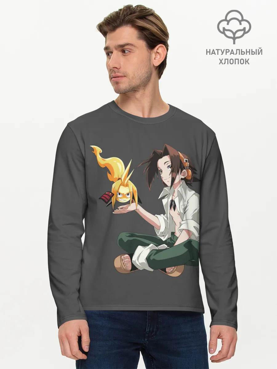 Мужской лонгслив базовый / Веслый Йо