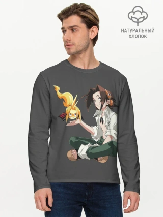 Мужской лонгслив базовый / Веслый Йо