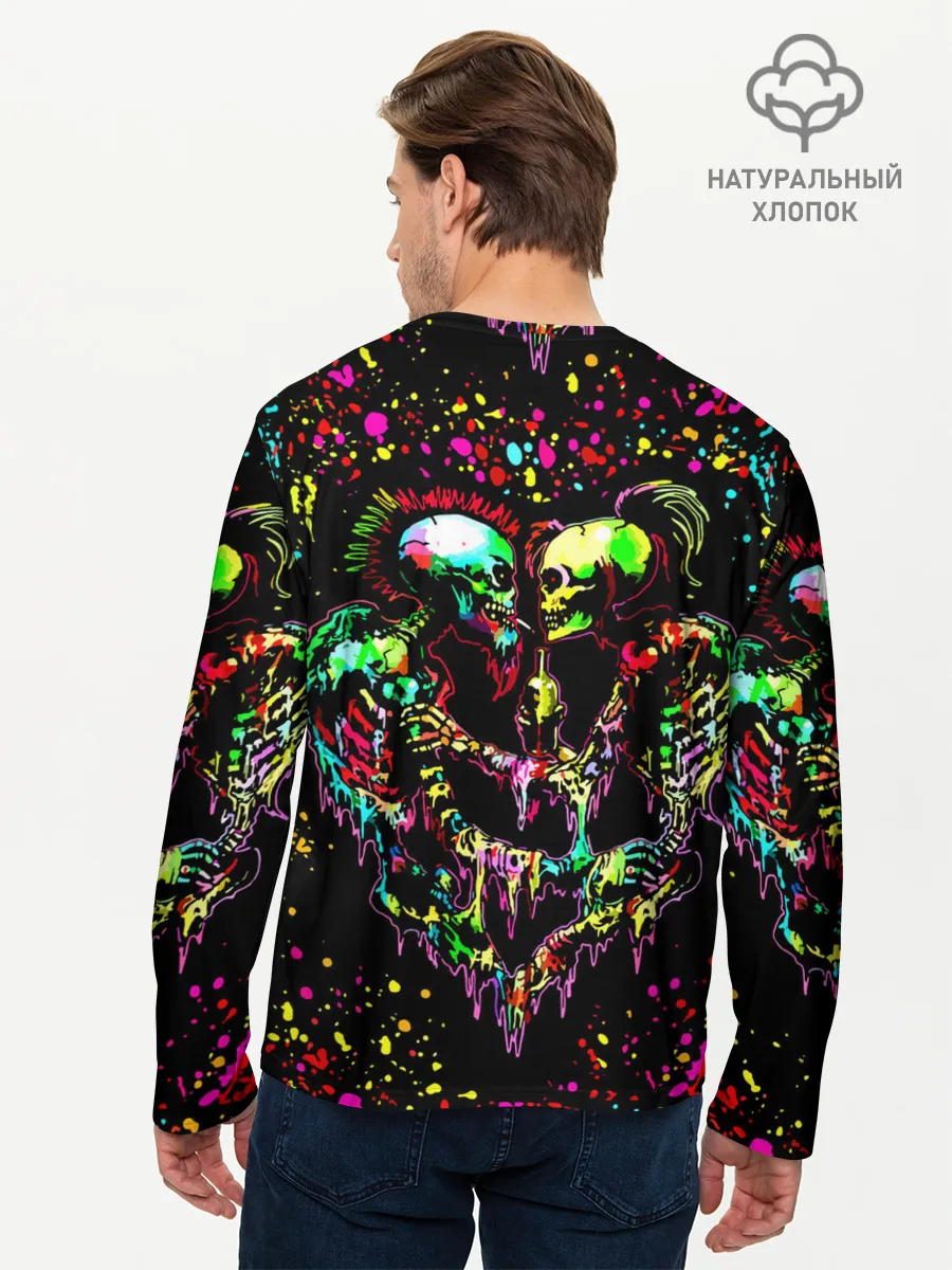 Мужской лонгслив базовый / Адская любовь