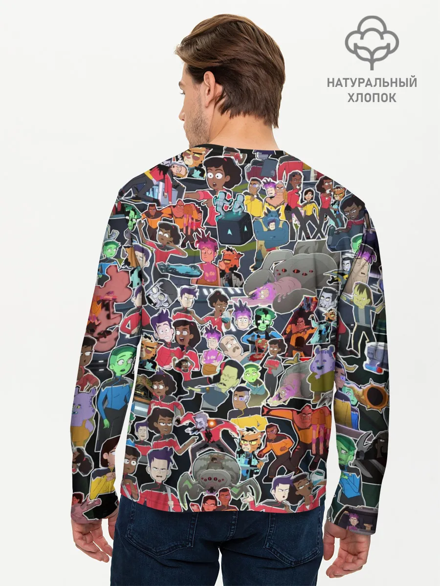 Мужской лонгслив базовый / Нижние палубы стикерпак