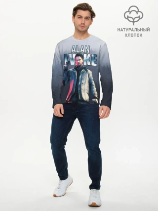 Мужской лонгслив базовый / Алан Уэйк / Alan Wake