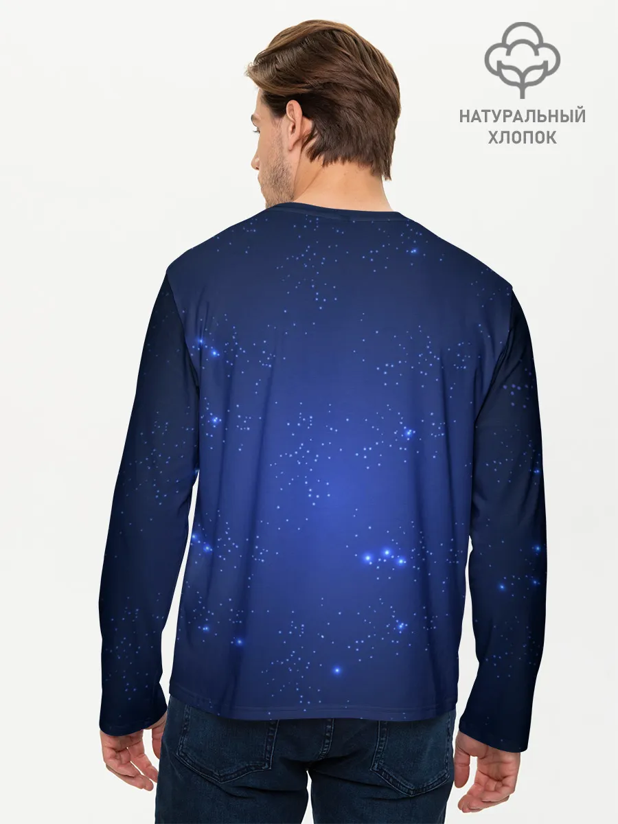 Мужской лонгслив базовый / Знак зодиака - Рыбы