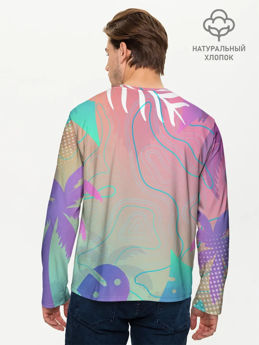 Мужской лонгслив базовый / Эскимо в Тропиках