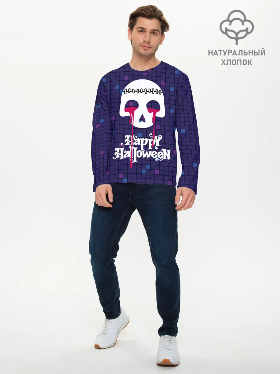 Мужской лонгслив базовый / Кровавые слёзы зомби