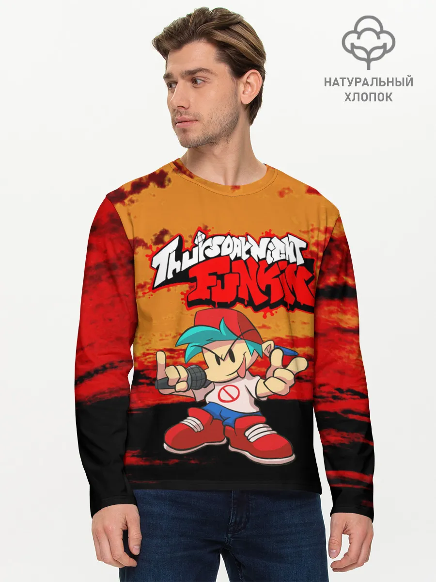 Мужской лонгслив базовый / Friday Night Funkin.